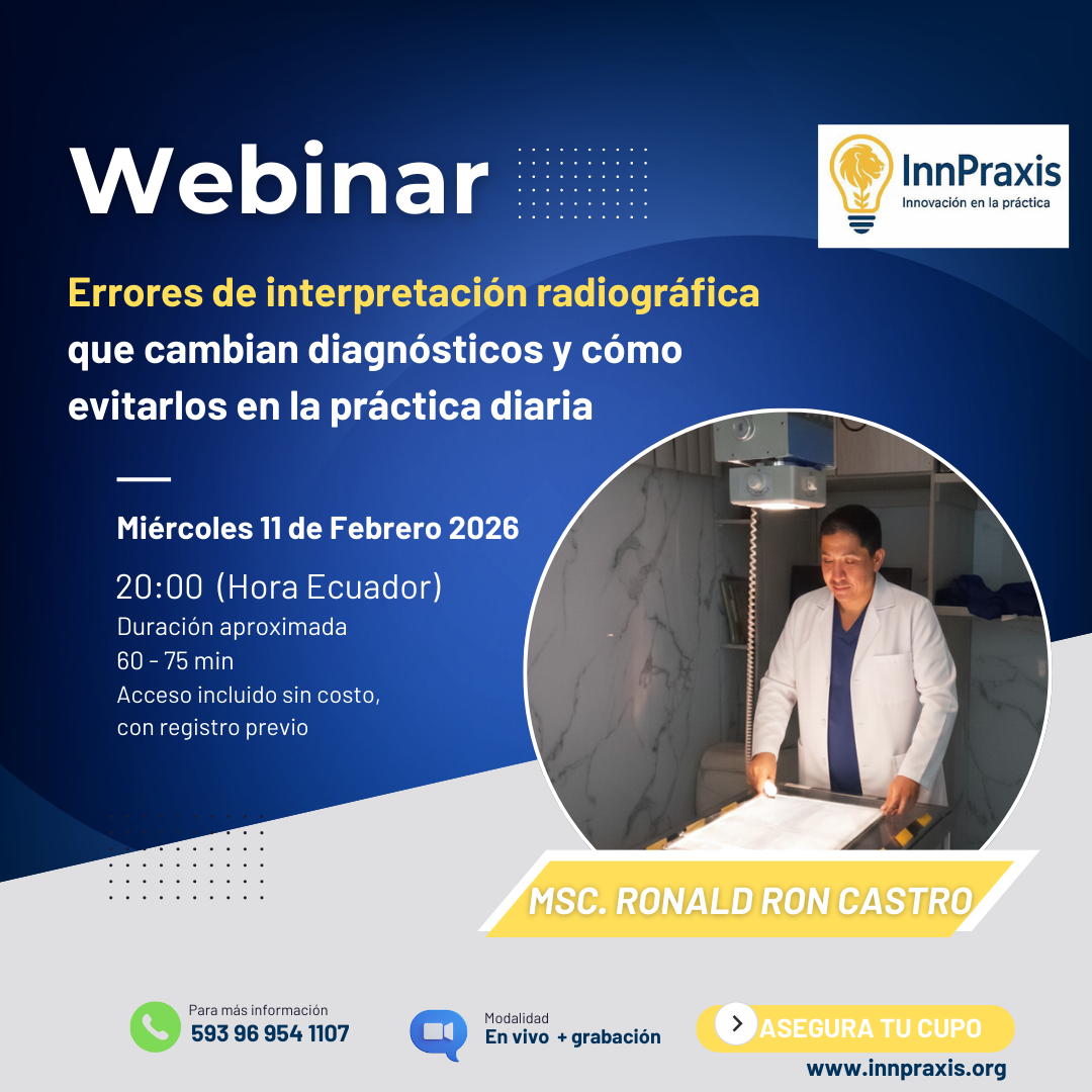 Webinar: Errores de interpretación radiográfica que cambian diagnósticos y cómo evitarlos en la práctica diaria