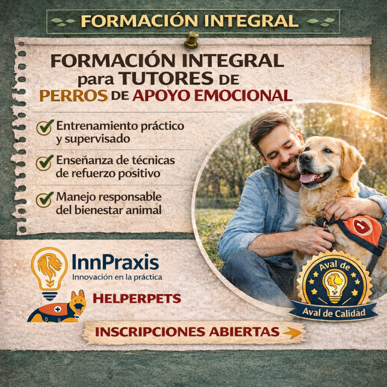 FORMACIÓN INTEGRAL PARA TUTORES DE PERROS DE APOYO EMOCIONAL